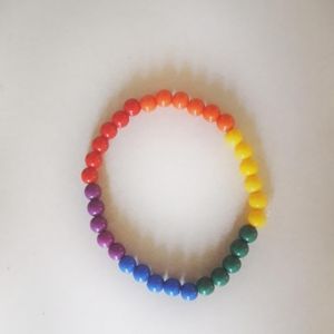 Pride bracelet.